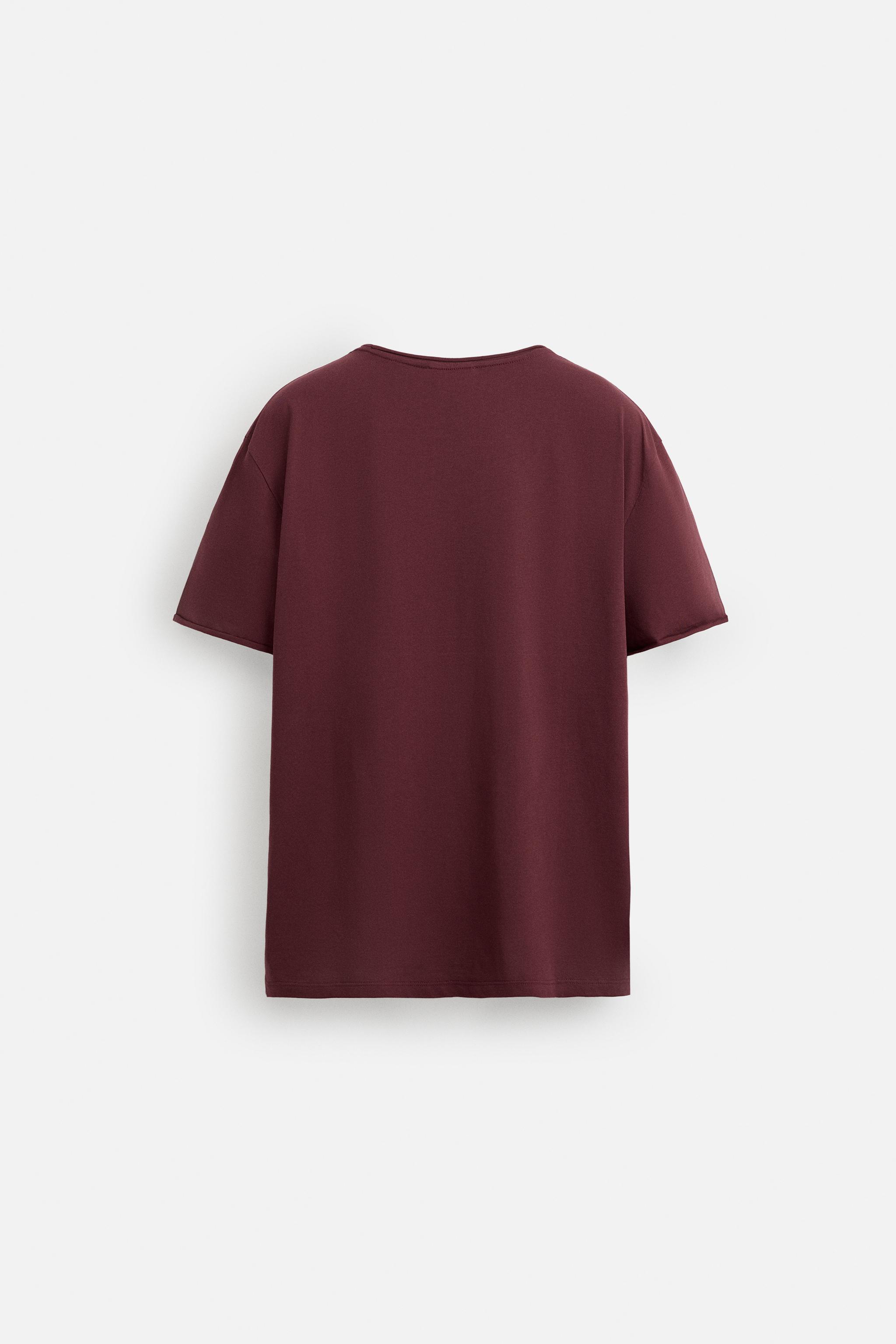 BASIC T-SHIRT WITH IRREGULAR HEM